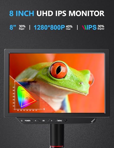 Dcorn 4K Digital Microscope - 2000X Magnification, 8