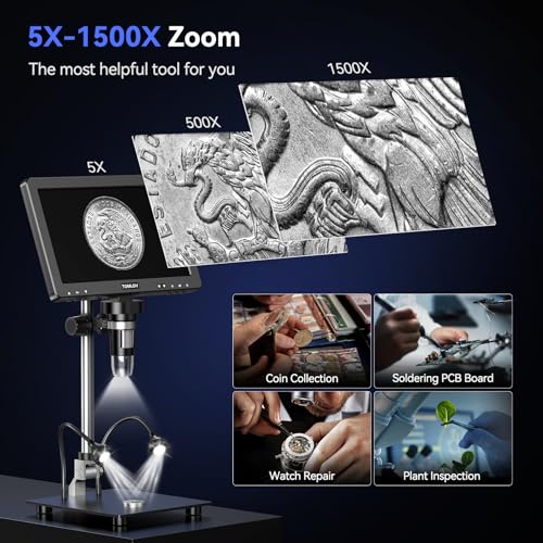 TOMLOV DM9 Max 10.1" HD IPS HDMI Microscope