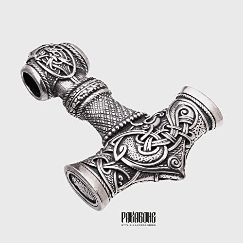 Thor's Hammer Pendant - Norse Viking Necklace in XL