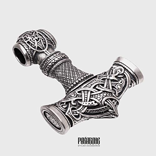 Thor's Hammer Pendant - Norse Viking Necklace in XL