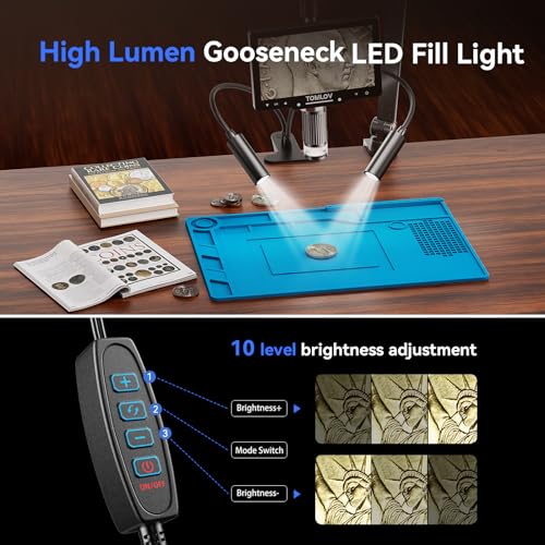 TOMLOV 2K Flexible Arm Digital Microscope VIP