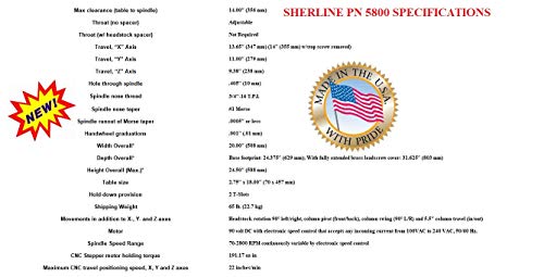 Sherline 8580A CNC System with USB Controller & Laptop
