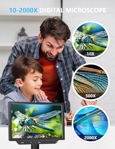 Dcorn 4K Digital Microscope - 2000X Magnification, 8