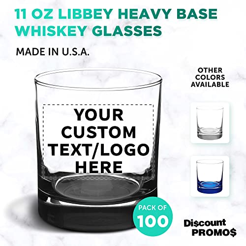 Personalized Libbey Whiskey Glasses - Set of 100