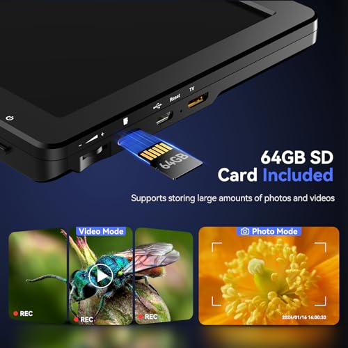 TOMLOV DM9 Max 10.1" HD IPS HDMI Microscope