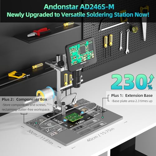 Andonstar AD246S-M Plus Soldering Digital Microscope Kit