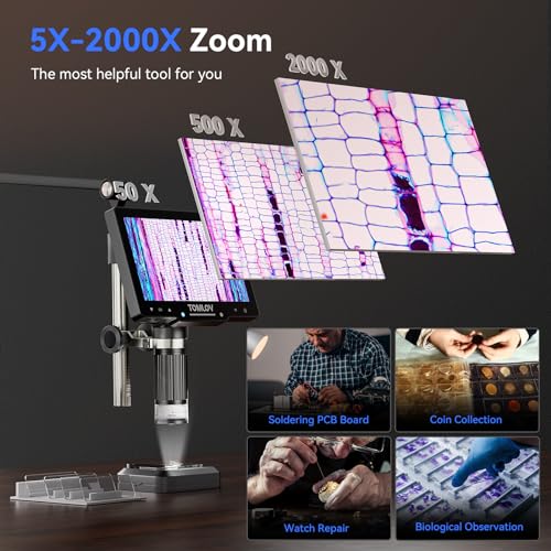 TOMLOV 2K Flexible Arm Digital Microscope VIP