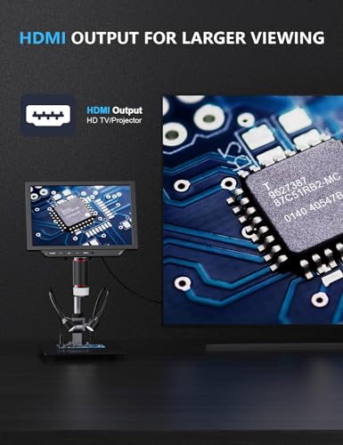 Dcorn 4K Digital Microscope - 2000X Magnification, 8