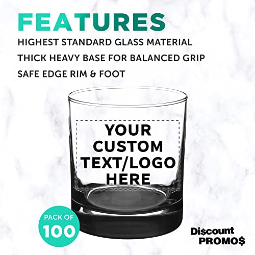 Personalized Libbey Whiskey Glasses - Set of 100