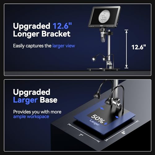 TOMLOV DM9 Max 10.1" HD IPS HDMI Microscope
