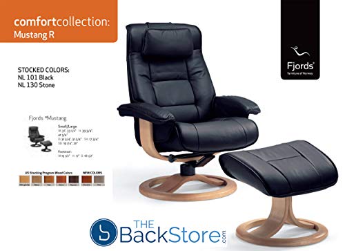 Fjords Mustang Leather Recliner Chair with Ottoman