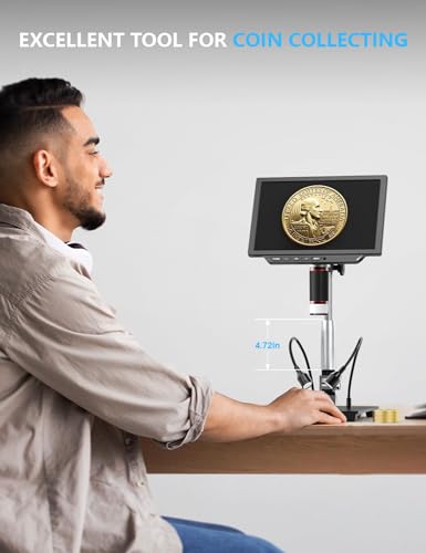 Dcorn 4K Digital Microscope - 2000X Magnification, 8