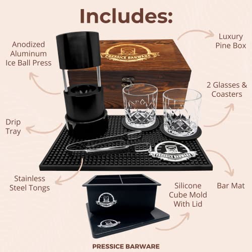 VIP Ice Ball Press Kit with Laser Engraving