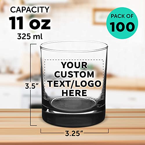 Personalized Libbey Whiskey Glasses - Set of 100