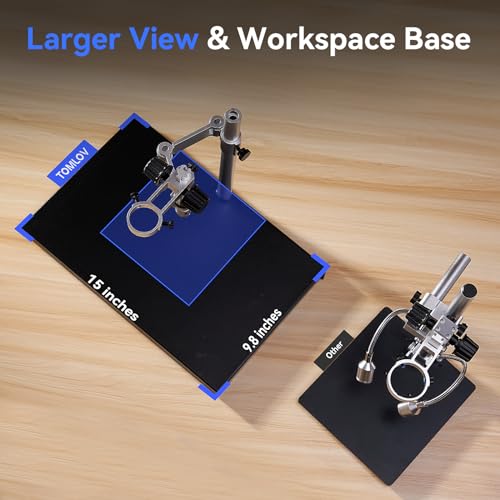 TOMLOV TM4K Max 4K Digital Microscope with Ring Light