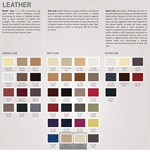 Fjords Mustang Leather Recliner Chair with Ottoman