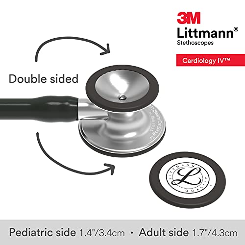 3M Littmann Cardiology IV Stethoscope, Black Tube