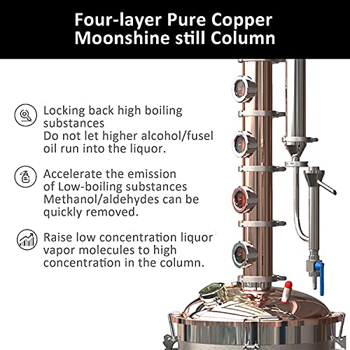 YUEWO 110V Stainless Steel Alcohol Distiller Kit