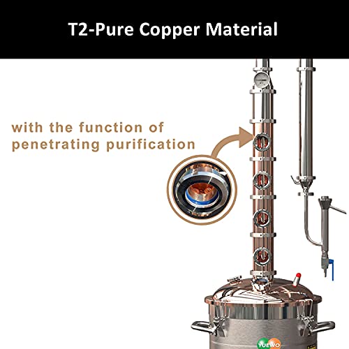 YUEWO 110V Stainless Steel Alcohol Distiller Kit