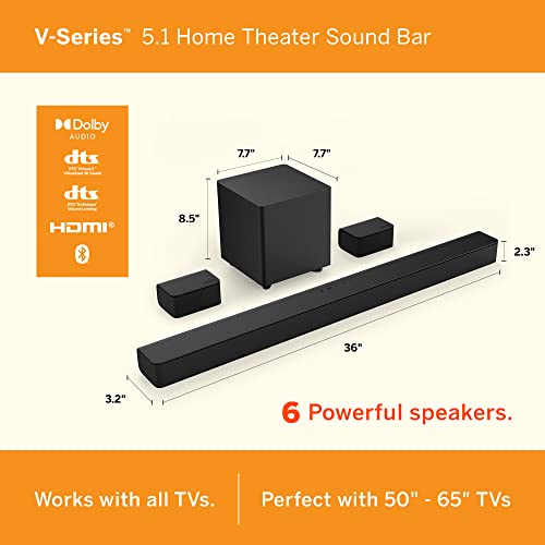 VIZIO V-Series 5.1 Dolby Sound Bar Bluetooth VIP