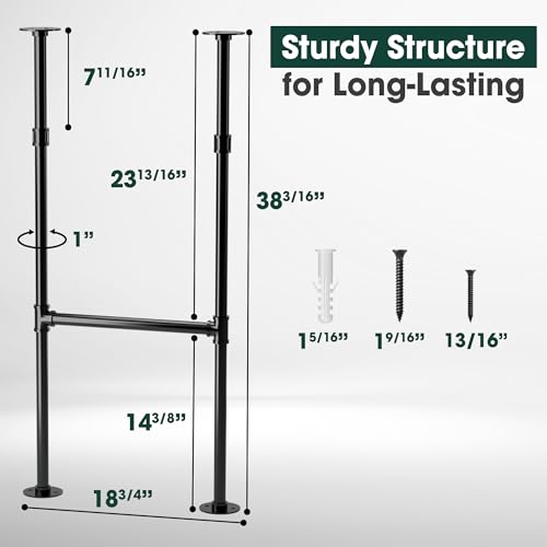 Industrial Pipe Counter Bar Height Table Legs - Set of 2