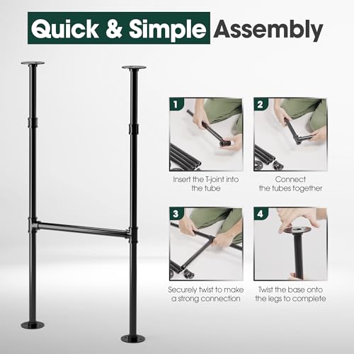 Industrial Pipe Counter Bar Height Table Legs - Set of 2