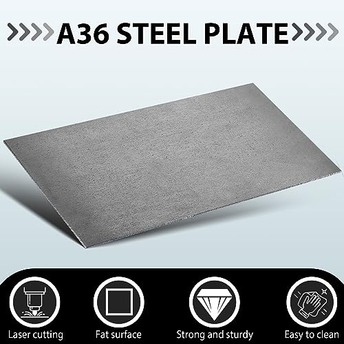 Gisafai A36 1/8 x 12 x 24 Inch Steel Sheet