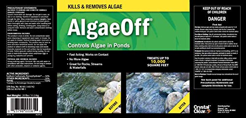 CrystalClear AlgaeOff Pond & Water Garden Cleaner, 25 lbs