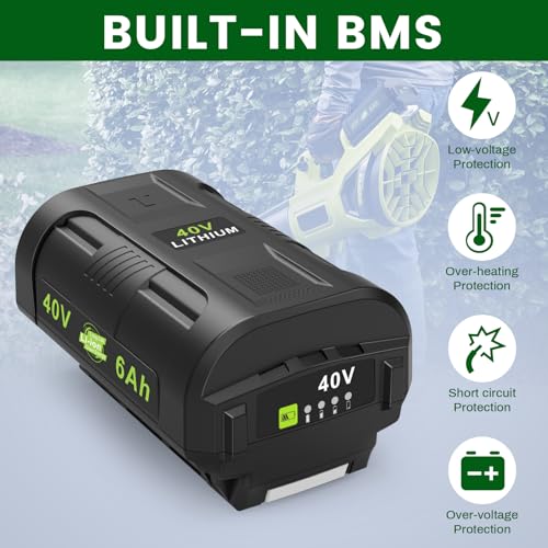 KEATFE 40V 6.0Ah OP4060 Battery for Ryobi