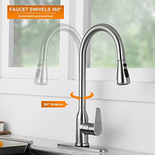 VIP Smart Kitchen Sink Faucet with Pull Down Sprayer