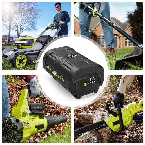 KEATFE 40V 6.0Ah OP4060 Battery for Ryobi