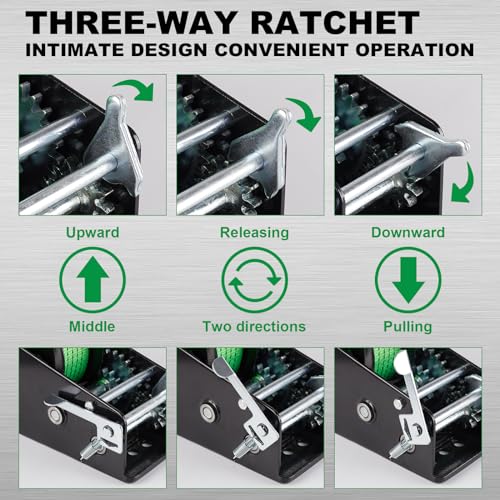 3500 lbs Heavy Duty Hand Crank Trailer Winch