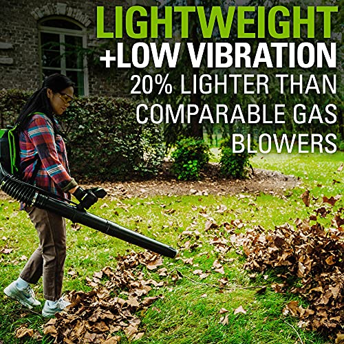 Greenworks 80V Cordless Backpack Blower with Battery Charger