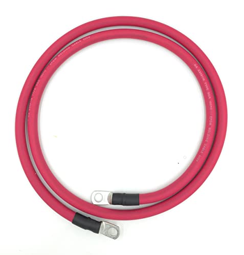 Fully Assembled 4 AWG Battery Cables, 6ft