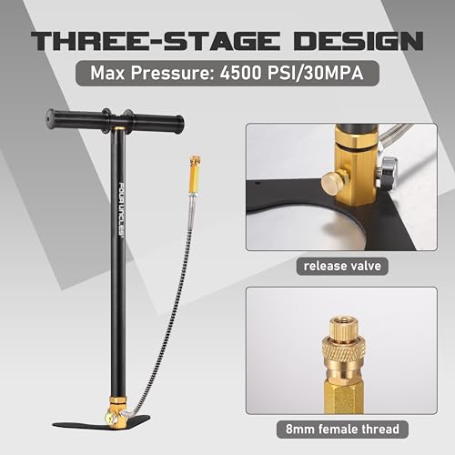3 Stage High Pressure Air Rifle PCP Pump