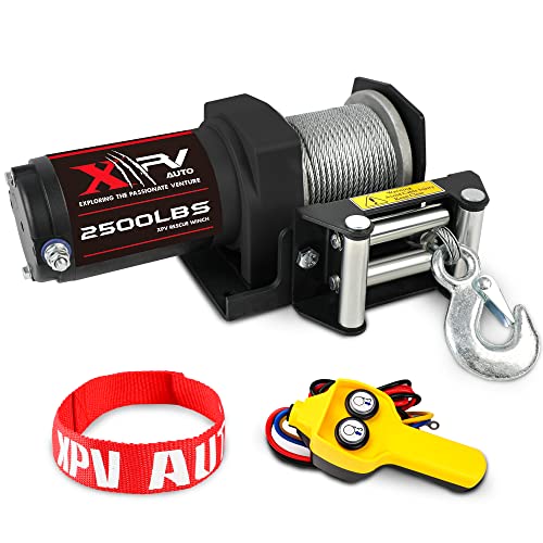 XPV AUTO 2500lbs Electric Winch Waterproof with Remote