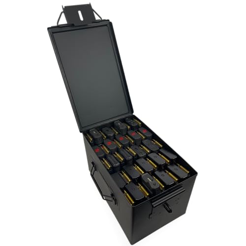 Black Sierra XL Steel Lockable Ammo Can: Airtight Storage