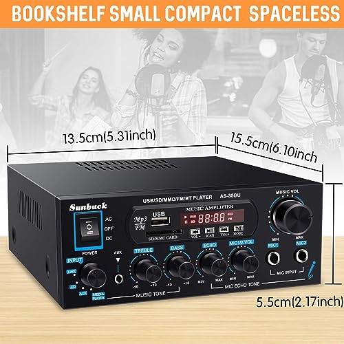 Sunbuck Bluetooth Stereo Receivers with 400Wx2 Max