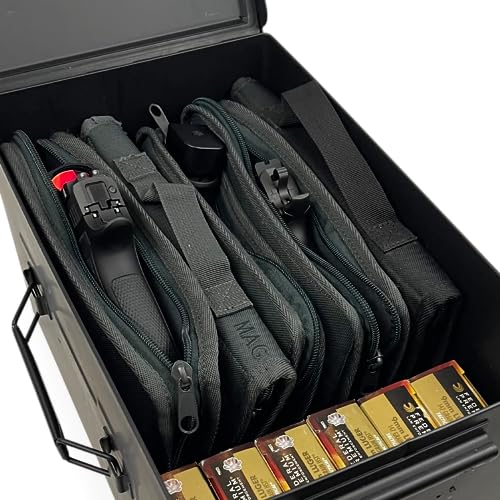 Black Sierra XL Steel Lockable Ammo Can: Airtight Storage