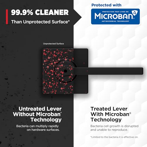 4 Pack Kwikset Casey Interior Privacy Door Handle