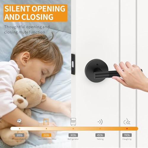 3 Pack Matte Black Interior Privacy Door Handles