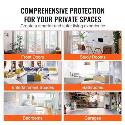 VEVOR 5-in-1 Smart Lock, Biometric, Bluetooth, Keyless