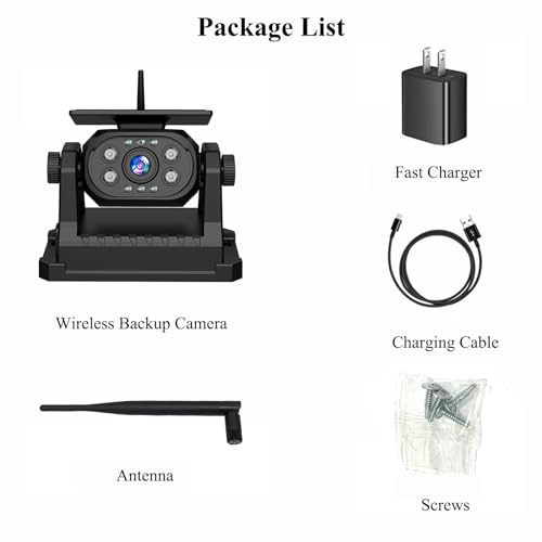 VOONOA Solar Magnetic Wireless Backup Camera - VN003