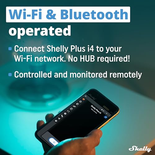 Shelly Plus i4 UL Smart Controller for Home Automation