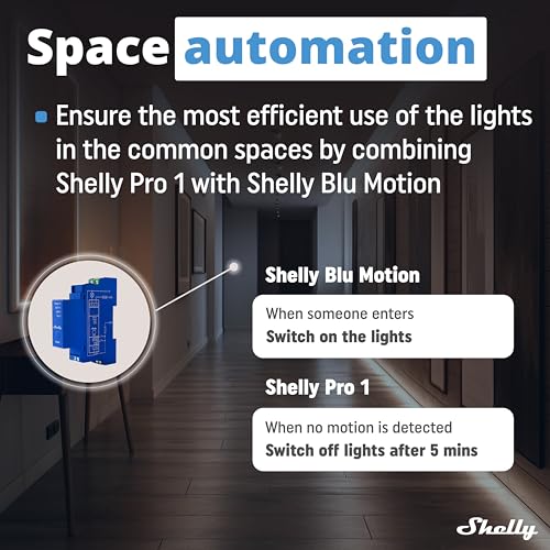 Shelly Pro 1 Smart Relay Switch - WiFi & Bluetooth