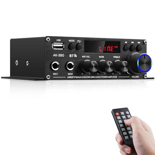AK-390 Bluetooth HiFi Mini Stereo Amplifier Receiver