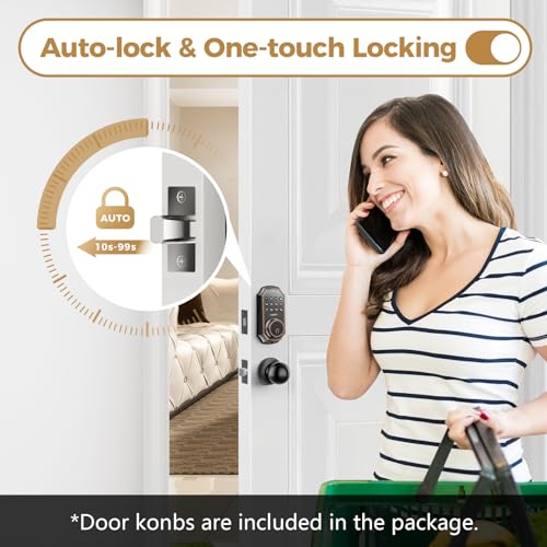 Front Door Smart Lock with App Control, Keyless Entry