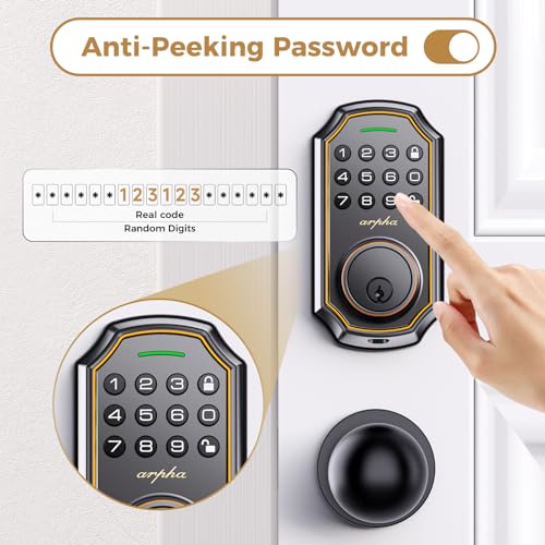 Front Door Smart Lock with App Control, Keyless Entry