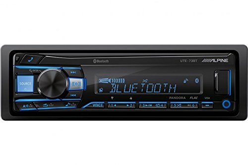 Alpine UTE-73BT Receiver with Bluetooth & Speaker Set