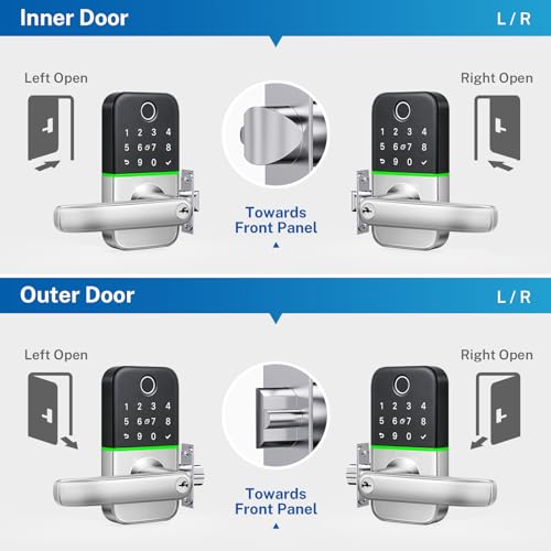 Keyless Entry Door Lock with Handle: Kucacci Keypad